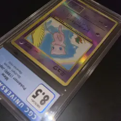 SUPER CLEAN 💎 CGC 8.5 1999 Pokemon Southern Islands Mew Reverse Holo Japanese - Image 5