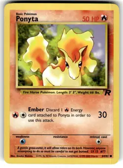 2000 Pokemon - Team Rocket Ponyta #64/82 - Image 1