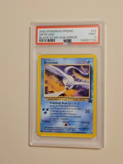 Articuno - Pokemon WOTC Black Star Promo #22 - Aoki Error - Mint PSA 9 - Image 2