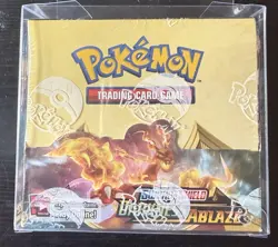 Pokemon Sword and Shield Darkness Ablaze Booster Box With Protector - Image 1