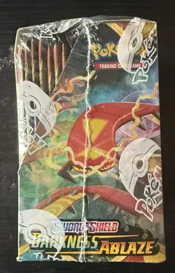 Pokemon Sword and Shield Darkness Ablaze Booster Box With Protector - Image 3