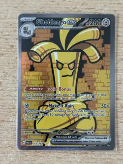 Gholdengo EX 252/182 Sv04: Paradox Rift SIR English Pokemon TCG - Image 1