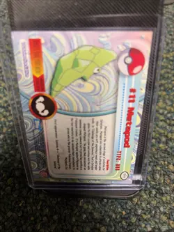 1999 Topps Pokemon #11 Metapod TV Animation Edition, Blue Logo Holo - Image 2