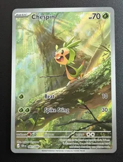 Chespin 87/86 Illustration Rare Pokemon Chaos Rising ME04 NM - Image 1