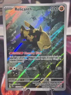 Pokemon 2024 SV Temporal Forces Relicanth 173/162 Illustration Rare Near Mint - Image 1