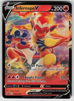 INFERNAPE V SWSH252 HOLO PROMO SWORD & SHIELD PROMO POKEMON HOLO NEAR MINT - Image 1