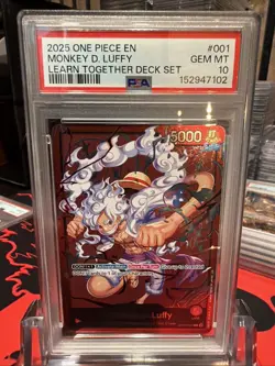 2025 ONE PIECE LEARN TOGETHER DECK SET #001 MONKEY D. LUFFY - Image 1