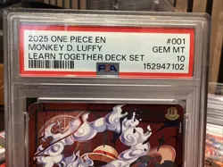 2025 ONE PIECE LEARN TOGETHER DECK SET #001 MONKEY D. LUFFY - Image 4