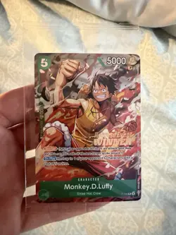 Monkey.D.Luffy P-135 Winner Stamp OP16 Pre-Release Event Promo Sealed - English - Image 1