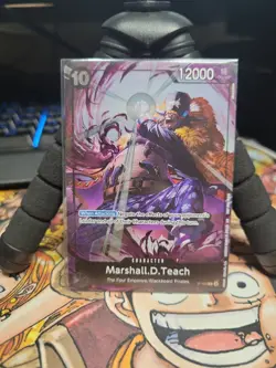 One Piece CCG Marshall D. Teach Promo Foil Full Art P-100 12000 Power - English - Image 1