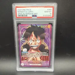 One Piece OP05-060 Alt Art Leader Luffy Alternate Parallel English PSA 10 - Image 1