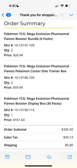Pokemon Center Phantasmal Flames ETB CONFIRMED ORDER PRESALE 11/14/25 - Image 2