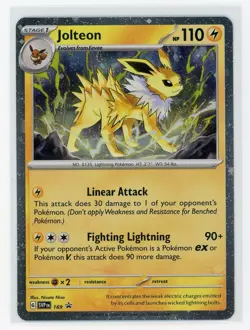 Pokemon TCG - Jolteon SVP 169 - Scarlet & Violet Promos - Cosmo Holo - Image 1