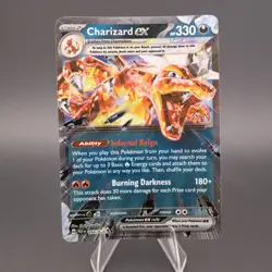 Pokemon Charizard ex 054/091 Paldean Fates Scarlet & Violet Double Rare - Image 1