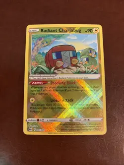 Radiant Charjabug 051/159 Crown Zenith Pokemon TCG Holo Ultra Rare - Image 1
