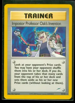Pokemon IMPOSTER PROFESSOR OAK'S INVENTION 94/105 Neo Destiny - - NEAR MINT - Image 1