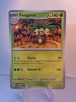 Pokemon S&V 151 Exeggcute 102/165 + Exeggutor 103/165 Common Near Mint Pair. - Image 3