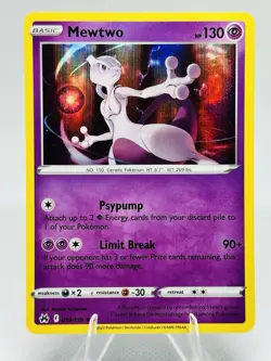 Pokemon TCG Crown Zenith Mewtwo 059/159 Rare Holo NM/MINT. - Image 1