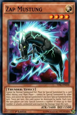 Yugioh! Zap Mustung - TDIL-EN038 - Common - 1st Edition Near Mint - Image 1