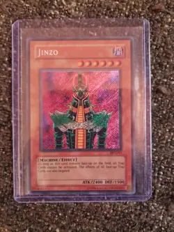 Vintage YuGiOh Prismatic Secret Rare Holofoil Jinzo BPT-011 M/NM - Image 1