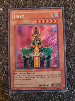 Vintage YuGiOh Prismatic Secret Rare Holofoil Jinzo BPT-011 M/NM - Image 2