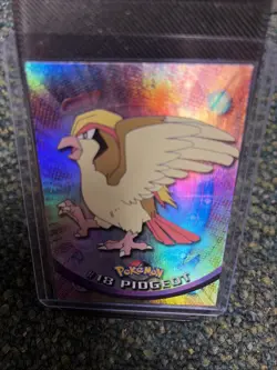 PIDGEOT Pokemon 1999 Topps #18 Blue Logo TV Animation Edition HOLO Foil - Image 1