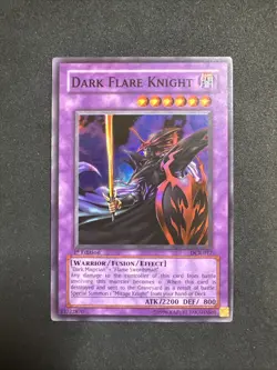 Yugioh Dark Flare Knight DCR-017 1st Super Rare - VLP-NM 💎 - Image 1