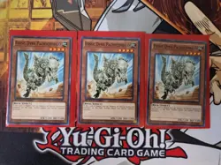 YUGIOH 3X FOSSIL DYNA PACHYCEPHALO SGX4-END02 COMMON 1ST ED NM SPEED DUEL - Image 1