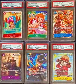 2025 ONE PIECE JP Promo PSA Sequential 6 Card Set PSA10x5 PSA9x1 Luffy - Image 1