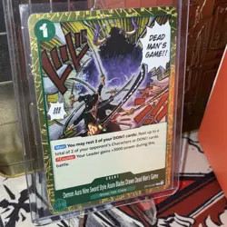 OP TCG Demon Aura Nine Sword Style Asura Blades Drawn Dead Man's Game OP12-037 - Image 1
