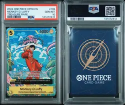 Monkey D. Luffy PSA 10 English One Piece OP07-109 Two Legends Treasure Rare - Image 3