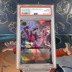 2025 DISNEY LORCANA EN 9-FABLED POWERLINE - WORLD'S GREATEST ROCK STAR PSA 10 - Image 2