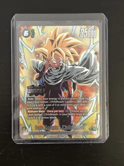 Son Gohan Childhood FP-054 Tournament Pack Winner Promo Dragon Ball Card English - Image 1