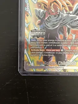 Son Gohan Childhood FP-054 Tournament Pack Winner Promo Dragon Ball Card English - Image 2