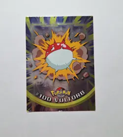 VOLTORB #100 Holo Pokemon TV Animation Edition Card Defected - Image 1