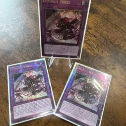 Yugioh Cards | Dominus Purge Quarter Century Secret Rare | INFO-EN078 ( X 3) - Image 1