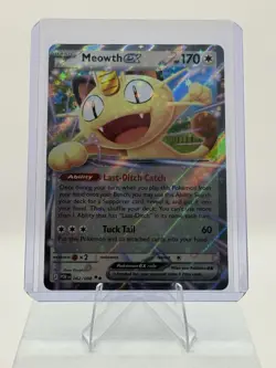 Meowth EX Full Art Holo Rare Pokemon TCG Card 170 HP POR EN 062/088 - Image 3
