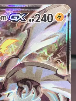 Pokemon TCG Pikachu & Zekrom GX Black Star Promo Card SM168 Full Art Holo Rare - Image 3