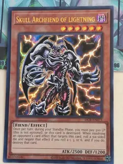 Yugioh 1x Skull Archfiend of Lightning Ultra DCR-EN073 Dark Crisis 25th 1st E NM - Image 2