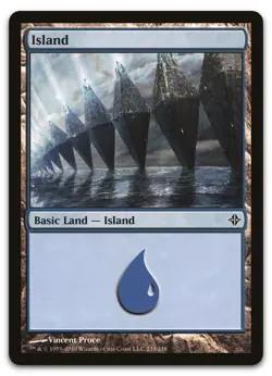 Island (233) #233 (NM) Rise of the Eldrazi ROE Magic MTG - Image 1