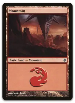 Mountain (241) #241 (LP) Rise of the Eldrazi ROE Magic MTG - Image 1