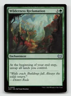 WILDERNESS RECLAMATION 205 Magic: The Gathering COMMANDER: DUSKMOURN: HOUSE OF - Image 1