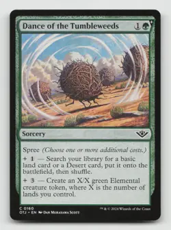 DANCE OF THE TUMBLEWEEDS 160 Magic: The Gathering OUTLAWS OF THUNDER JUNCTION - Image 1