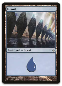 Island (236) #236 (NM) Rise of the Eldrazi ROE Magic MTG - Image 1