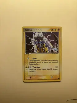 Pokemon TCG Raikou 003/017 POP Series 2 Holo Rare Basic Beast 70 HP Thunder 2006 - Image 2