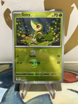 Snivy 001/086 Master Ball Reverse Holo Black Bolt Common Pokemon NM - Image 1