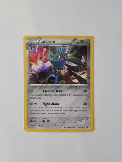 Pokemon TCG Lucario 63/124 Cosmos Holo Rare Pokemon XY Fates Collide - Image 2