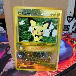 Pokemon TCG Neo Premium File 2 Pichu No.172 Promo Reverse Holo NM - Image 1