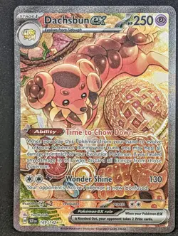 Dachsbun Ex 169/142 - Stellar Crown Pokemon TCG Special Illustration Rare NM - Image 1
