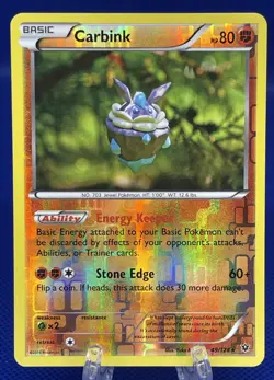 Pokemon TCG Carbink 49/124 X&Y Fates Collide Reverse Holo RareEnglish 2016 LP - Image 1